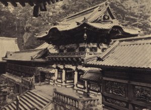 Toshogu, Nikko, Yomeimon (b/w p Hoto) autorstwa European Photographer