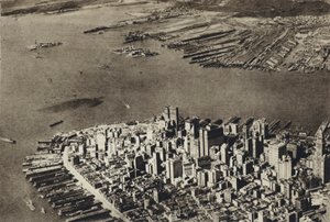 Stany Zjednoczone, Nowy Jork, serce Manhattanu (zdjęcie czarno-białe) autorstwa European Photographer