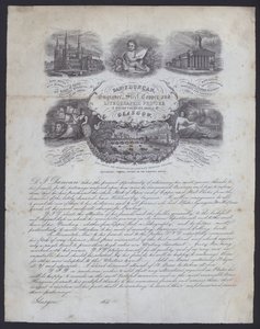 Reklama grawera i drukarza litograficznego, Daniel F. Duncan z Glasgow (litografia) autorstwa European School