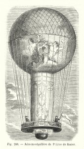 Aero-montgolfiere de Pilatre de Rozier (grawerowanie) autorstwa European School