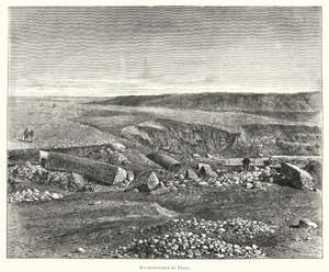 Wykopaliska archeologiczne starożytnego egipskiego miasta Tanis (lito) autorstwa European School