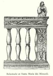 Balustrada w Santa Maria dei Miracoli (grafika) autorstwa European School