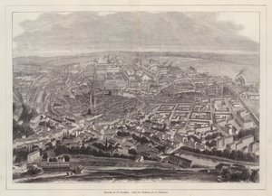 Widok z lotu ptaka na Chemnitz, Niemcy (grafika) autorstwa European School