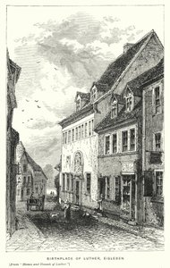 Miejsce urodzenia Lutra, Eisleben (rycina) autorstwa European School