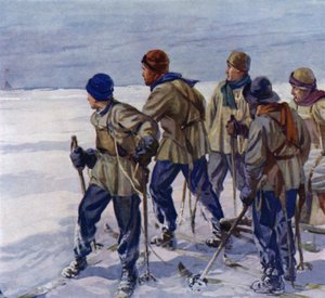 Grupa kapitana Scotta dociera na biegun południowy zbyt późno, odkrywając, że Roald Amundsen wyprzedził ich w dotarciu do celu autorstwa European School