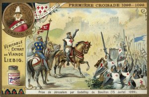 Zdobycie Jerozolimy przez Godfreya z Bouillon, pierwsza krucjata, 15 lipca 1099 autorstwa European School