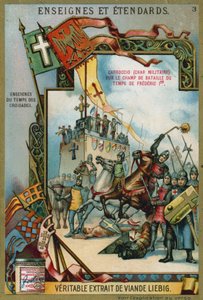 Carroccio na polu bitwy z czasów Fryderyka I Barbarossy, XII wiek autorstwa European School