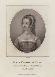 Katarzyna Parr, szósta żona króla Henryka VIII (rycina) autorstwa European School