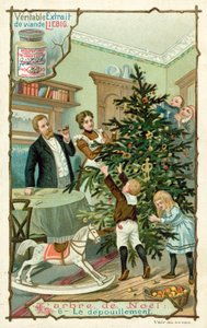 Choinka (chromolitho) autorstwa European School