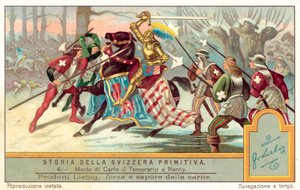 Śmierć Karola Śmiałego w bitwie pod Nancy, 1477 autorstwa European School