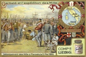 Wyokrętowanie tysiąca, Marsala, Sycylia, 11 maja 1860 autorstwa European School