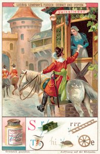 Pieśń ludowa (chromolitho) autorstwa European School