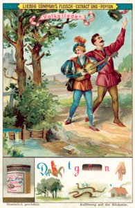 Pieśń ludowa (chromolitho) autorstwa European School