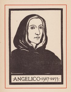 Fra Angelico, włoski artysta renesansowy (litografia) autorstwa European School