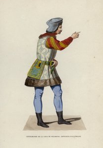 Dżentelmen Dworu Zygmunt, Cesarz Niemiec (kolorowa grawerunek) autorstwa European School