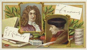 Gottfried Wilhelm Leibniz i Desiderius Erasmus autorstwa European School