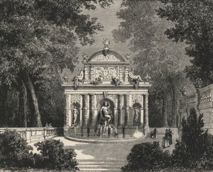 Grotte de Marie de Medicis au Luxembourg (grafika) autorstwa European School