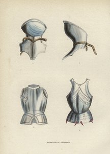 Gorgets and Breastplates (kolorowy grawerunek) autorstwa European School