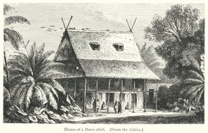 Dom wodza Hova (rycina) autorstwa European School