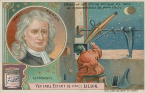 Isaac Newton i zaćmienie Księżyca autorstwa European School