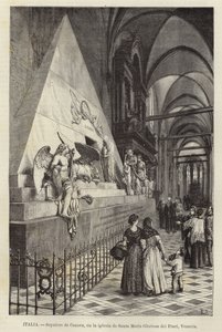 Włochy – Grób Canovy, w kościele Santa Maria Gloriosa dei Frari, Wenecja