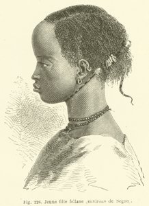 Fellane girl, okolice Segon (rycina) autorstwa European School