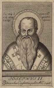 Józef II, patriarcha Konstantynopola (grafika) autorstwa European School
