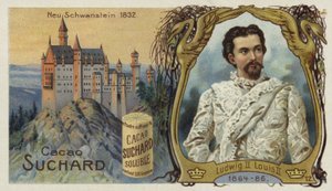 Król Ludwik II Bawarski i zamek Neuschwanstein autorstwa European School