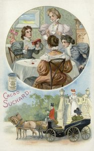 Panie cieszące się kakao Suchard autorstwa European School