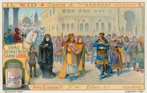 Le Cid Masseneta, karta Liebig, początek XX wieku (chromo) autorstwa European School