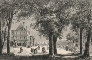 Le Luxembourg Au Temps De Marie De Medicis (grawerowanie) autorstwa European School