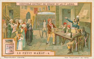 Le Petit Marat, karta Liebig, początek XX wieku (chromo) autorstwa European School