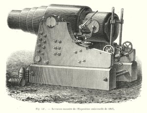 Armata potwora z Wystawy Powszechnej 1867 (rycina) autorstwa European School