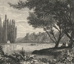 Wyspa topoli w Ermenonville (rycina) autorstwa European School