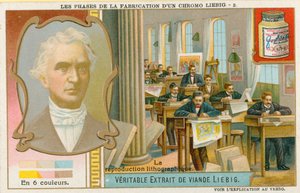 Wykonywanie chromolitografii Liebiga autorstwa European School