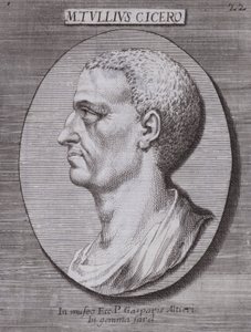 Marcus Tullius Cicero, rzymski filozof, polityk, uczony i mówca (grafika) autorstwa European School
