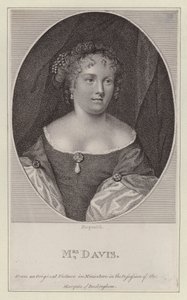 Mary Davis, angielska aktorka (grawerowanie) autorstwa European School