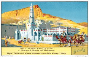 Meczet Horedy w Hadhramaut (chromolitho) autorstwa European School