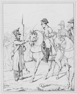 Napoleon: Sire ma mere est vieille et infirme, Sire moja matka jest starą i niedołężną kobietą (rycina) autorstwa European School