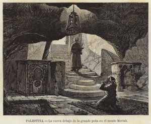 Palestyna, Jaskinia poniżej wielkiego smutku na Górze Moria autorstwa European School