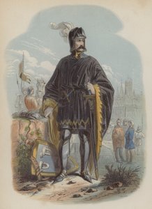 Philip van Artevelde, flamandzki patriota i buntownik (kolorowe grawerowanie) autorstwa European School