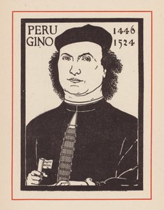 Pietro Perugino, włoski artysta renesansowy (litografia) autorstwa European School