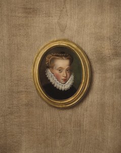 Portret młodej księżniczki (kolorowa litografia) autorstwa European School