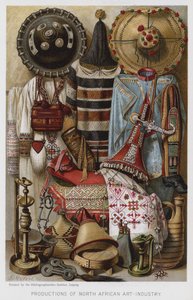 Produkcje północnoafrykańskiego przemysłu artystycznego (chromolitho) autorstwa European School