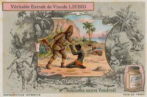 Robinson Crusoe z Man Friday autorstwa European School