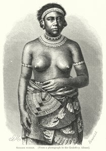 Samoa kobieta (grafika) autorstwa European School