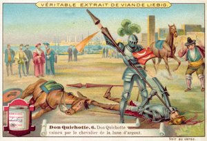 Scena z Don Kichota (chromolitho) autorstwa European School