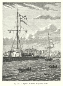 Sygnały pływowe z portu Le Havre (rycina) autorstwa European School