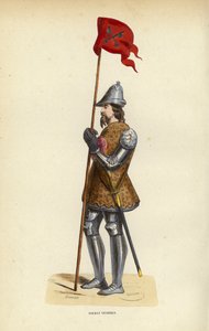 Soldat Venitien (kolorowy grawer) autorstwa European School