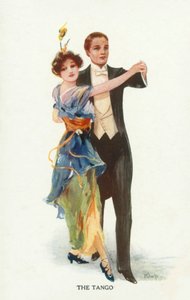 Tango (litografia kolorowa) autorstwa European School